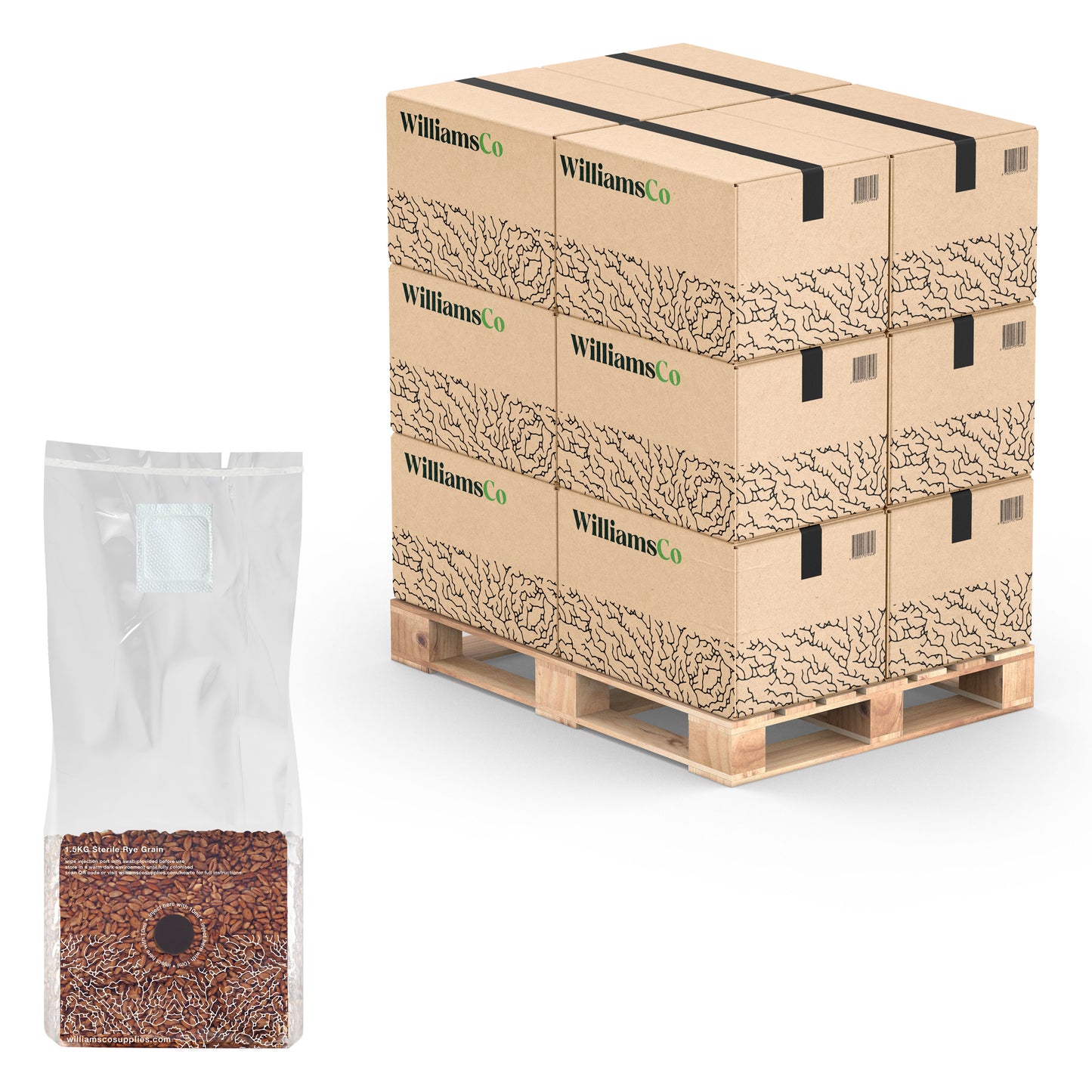 Wholesale 1.5KG Sterile Rye Grain | SAVE UP TO 50%