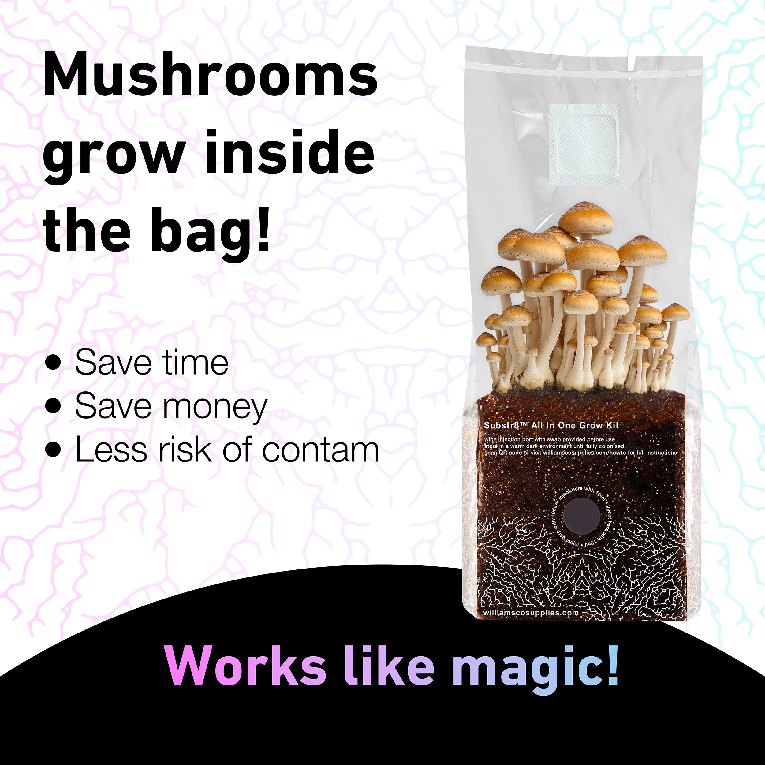 Substr8™ Mushroom Growing Kit 1.5KG